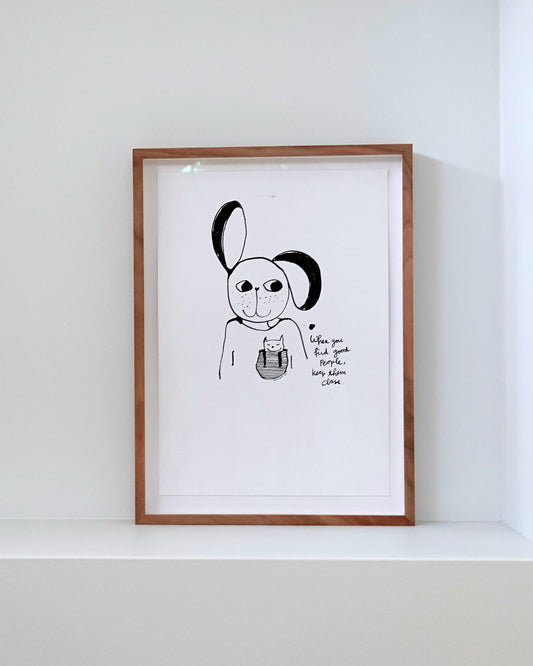if you find good people - originele tekening in lijst