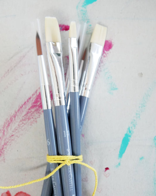 faber-castell penselenset - 5 delig