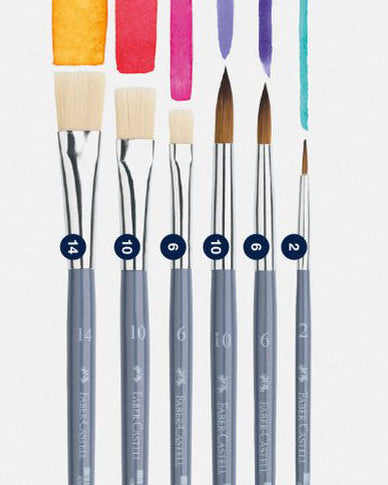 faber-castell penselenset - 5 delig